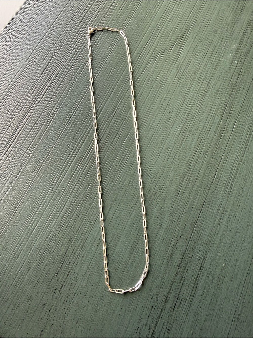 Monica Vinader Oval Link Slim Chain Necklace Sterling Silver